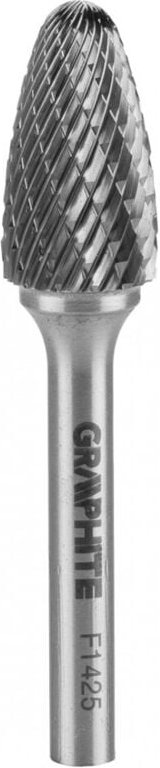 Thumbnail - Metallfräser HM, Typ F (Rundspitze), 14 x 25 mm, Schaft 6 x 45 mm