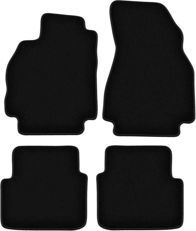 BASIC schwarze Veloursmatten für: Renault Megane II Kombi, Grandtour (2002-2008)