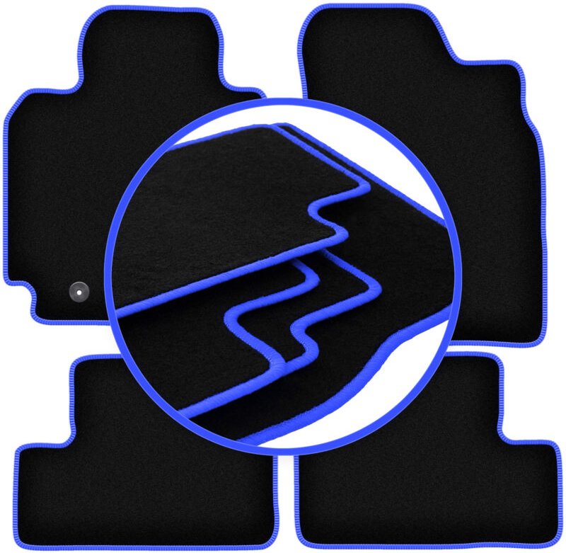 CARLUX-BLUE Autofußmatten für: Toyota RAV4 II SUV 5-Türer (2000-2003)