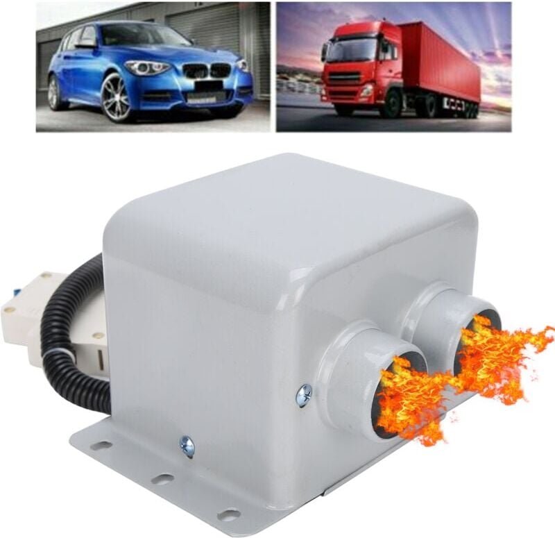 Thumbnail - 12-V-Kompakt-Autoheizung, 2 Löcher, 600 w, schnelles Aufheizen für den Winter, beseitigt Frost, geräuscharm