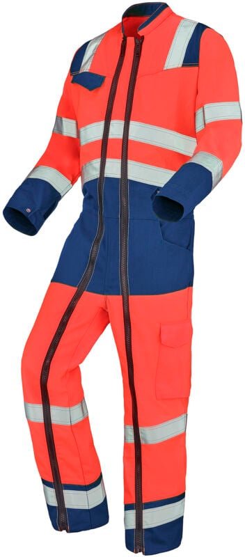 Kombination 2 Reißverschluss Fluorescent Safe XP Rot Fluorescent/Marineblau S - FR(40-42)