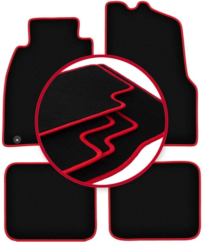 CARLUX-RED Autofußmatten für: Mitsubishi Carisma Limousine, Liftback, Fließheck (1995-2004)