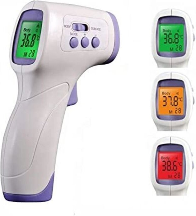 Medizinisches Infrarot-Stirnthermometer, berührungsloses Thermometer für Erwachsene, Kinder und Babys, LCD-Anzeigemodus ...