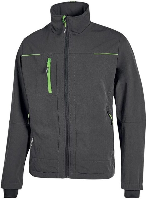 Thumbnail - Arbeitsjacke aus Stoff PLUTON - Grau/Grün 5XL