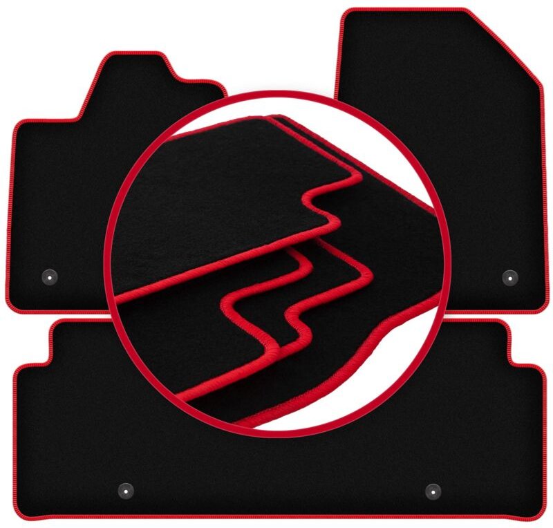 CARLUX-RED Autofußmatten für: Kia EV6 Crossover (2021-)