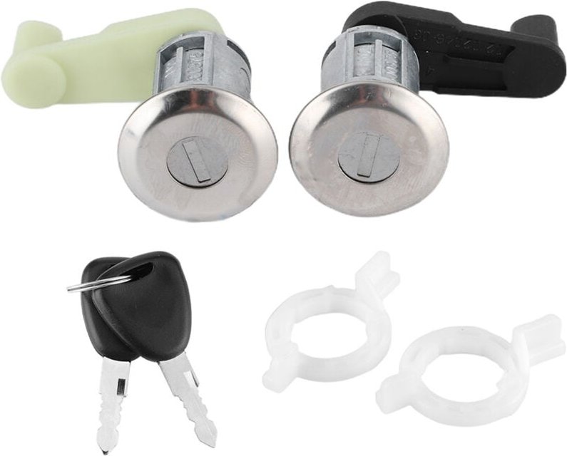 Eosnow - Paar Türschließzylinder-Set mit Schlüssel 7701468981, passend für Megane i Scenic Clio ii Thalia