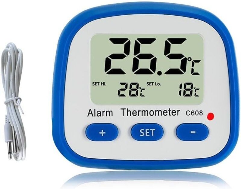 Thumbnail - Digitales Kühl- und Gefrierschrankthermometer mit Magnet und Ständer Kühlschrankthermometer