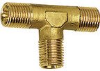 T-Stück, außen/außen/außen, r 3/4, sw 25, Messing blank - Riegler