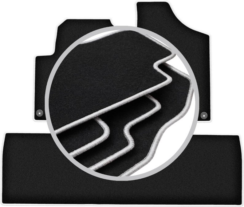 CARLUX-SILVER Autofußmatten für: Volkswagen Sharan I Minivan (1995-2010)