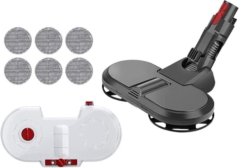 Elektrischer Mopp-Wassertank für Dyson V7 V8 V10 V11 Staubsauger mit 6 Mopptüchern