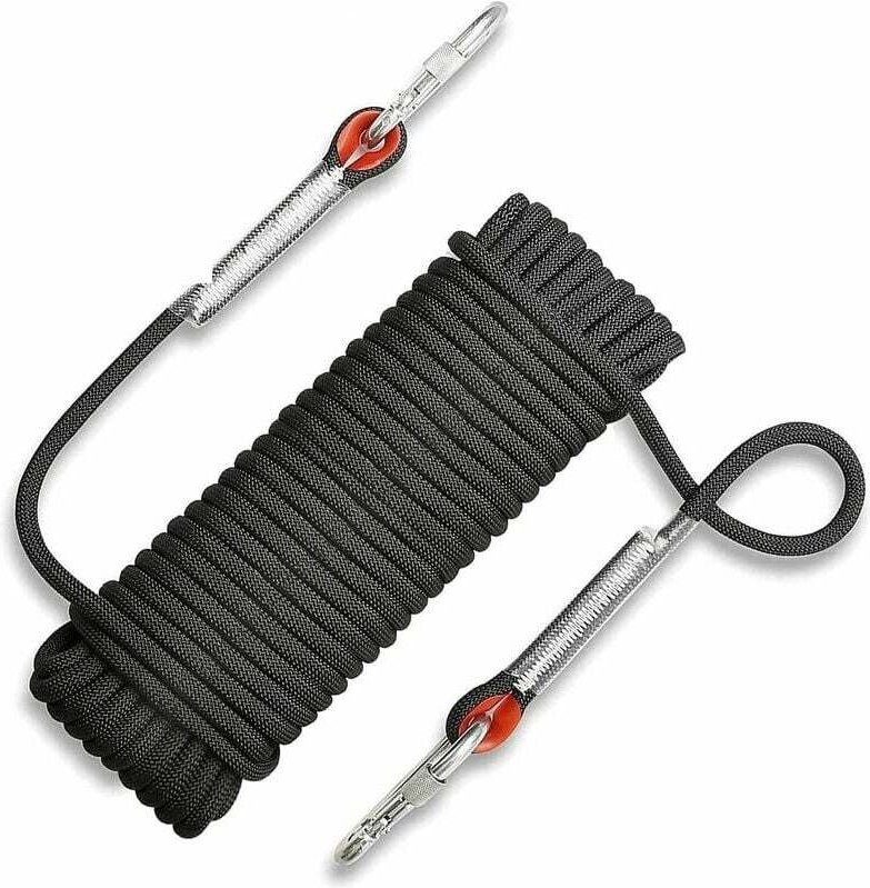 20 m Outdoor-Kletter-Sicherheitsseil, reißfestes Bergsteiger-Rettungsseil, Seil mit 13 mm Durchmesser zum Wandern, Schwa...