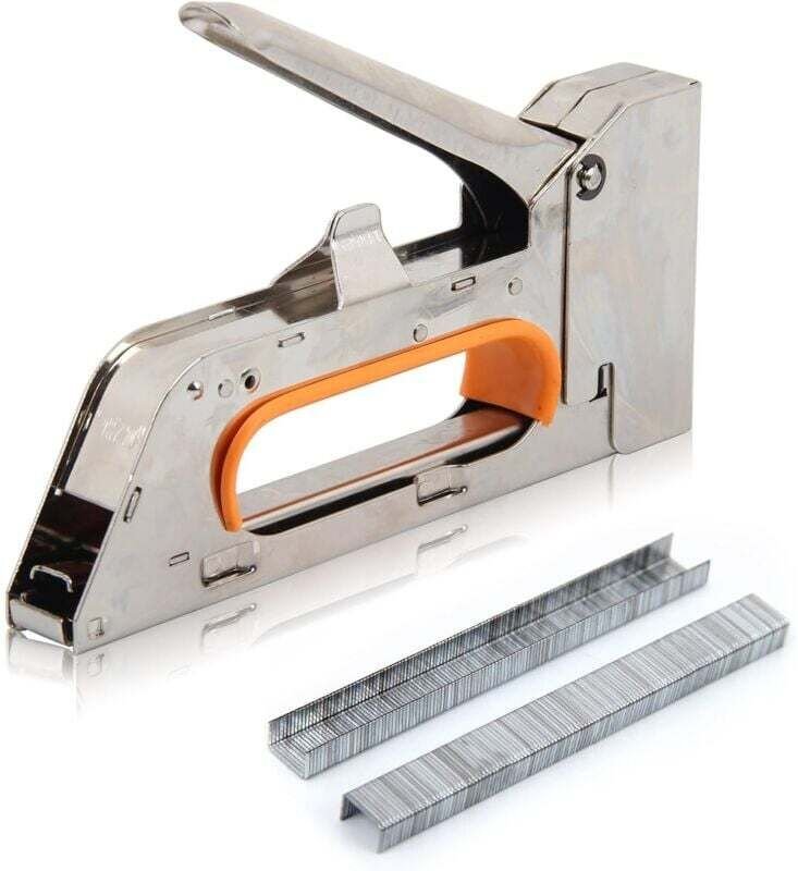 Nageltacker, Tacker, mit 1000 Stück 8 mm U-förmigen Nägeln - Ymyny