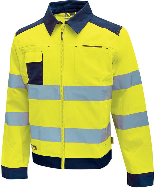 Hochsichtbare Arbeitsjacke GLEAM – Neon Gelb L
