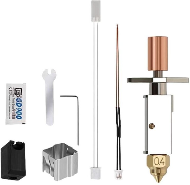 3D-Drucker K1/K1 MAX/Ender 3 V3 KE Keramik-Hotend-Hot-End-Kit – Hohe Temperaturbeständigkeit bis 300 °C, Druckkopfersatz...