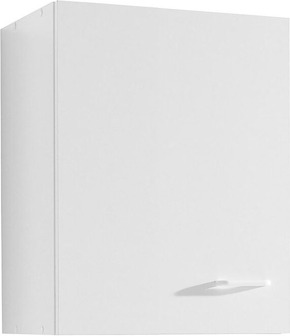 Lomadox - 40er Hängeschrank für Küche 1-türig SALERNO-03 Weiß Breite 40 cm