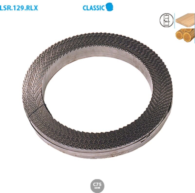 Stahlschneidband für Bandsäge, Rollenware, für Holz, Classic, Breite 30 mm, Dicke 0,6 mm, TPI (Zahnteilung) DC8