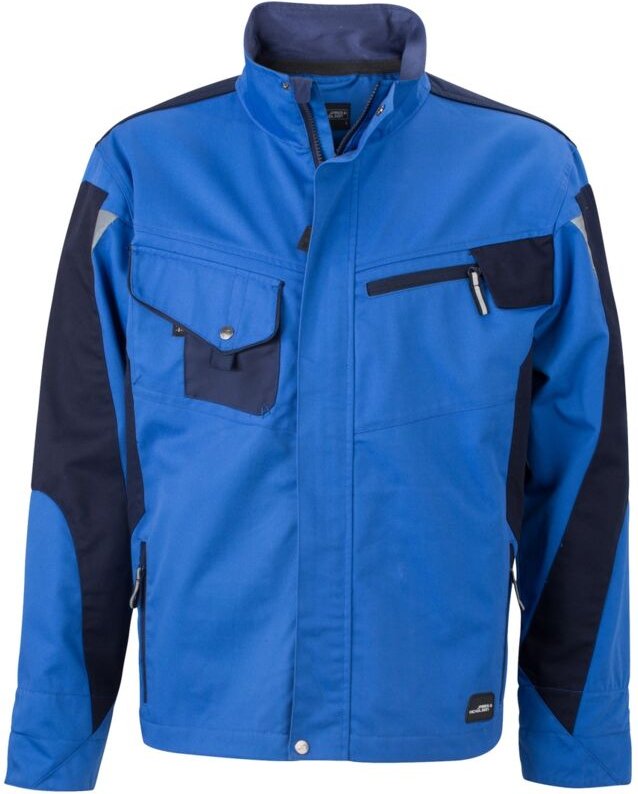 Thumbnail - James & Nicholson Arbeitsjacke JN821 Gr. S royal/navy