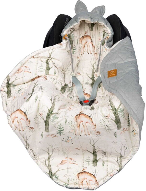 Autositzbezug - Forest Paradise, grau