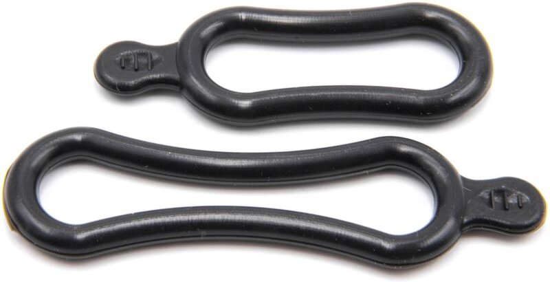 Vhbw - 2x Gummiband für diverse Fahrrad-Lampen, -Lichter - Befestigungs-Set (1x groß, 1x klein), Schwarz