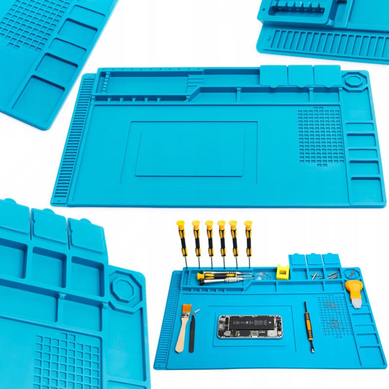 Silikonblaue Antistatikmatte 450x300mm TE-501