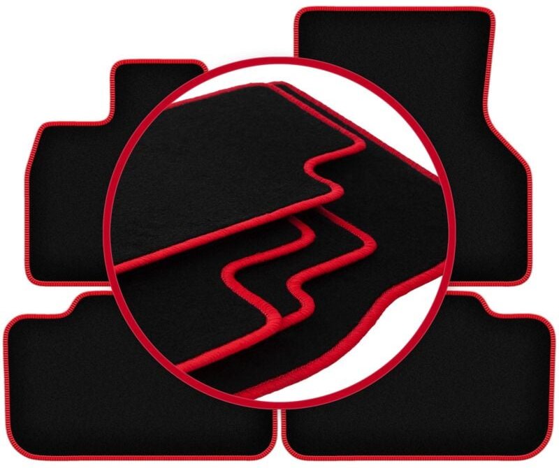 CARLUX-RED Autofußmatten für: BMW iX I20 0 (2021-2022)