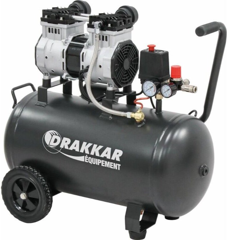 Geräuscharmer Kompressor 50L 8 bar 2CV DRAKKAR - 11213
