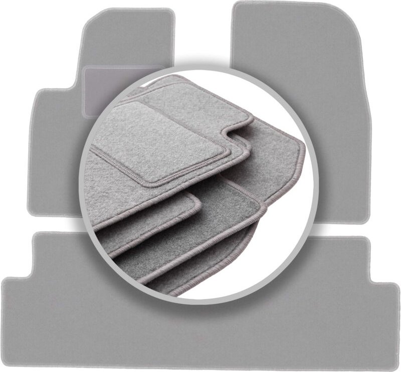 Graue Autofußmatten für: Tesla Model 3 Limousine (2017-)