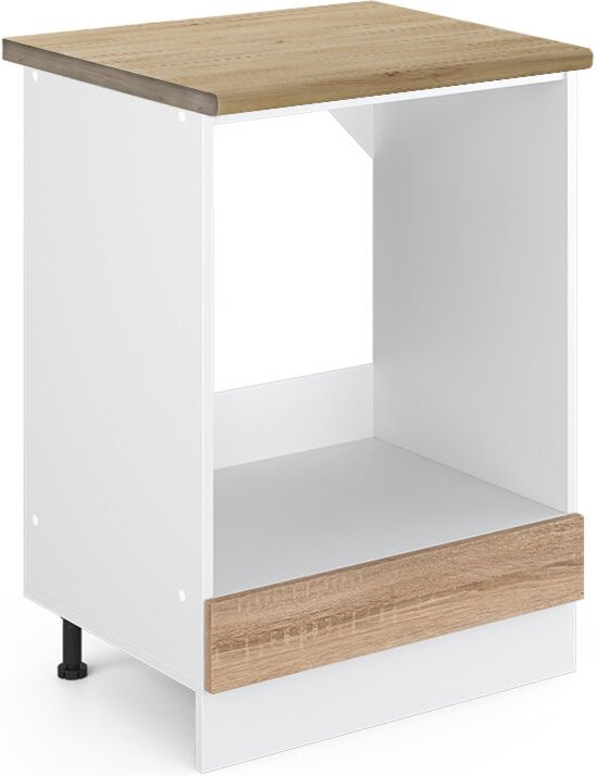 Vicco - Herdumbauschrank R-Line, Sonoma, 60 cm , ap Eiche