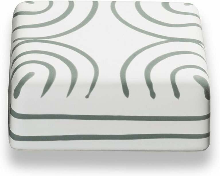 Gmundner Keramik - Graugeflammt, Oberteil Butterdose