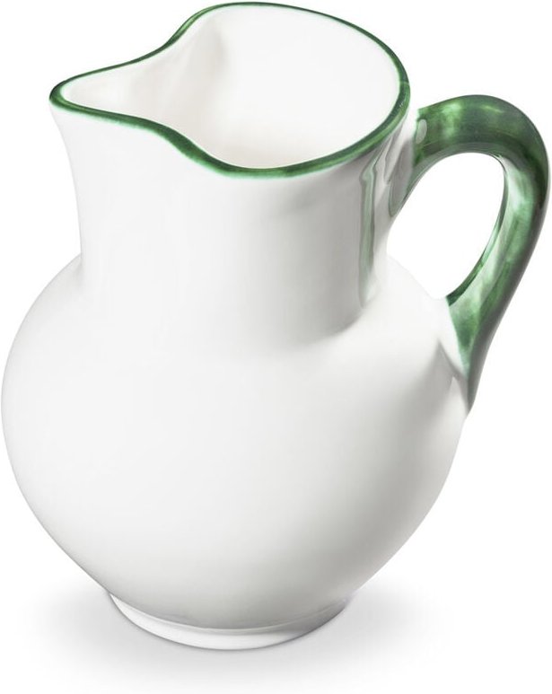 Gmundner Keramik - Grüner Rand, Krug Wiener Form 1 Liter