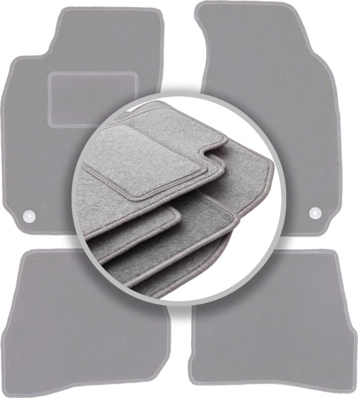 Graue Autofußmatten für: Volkswagen Passat B5 Limousine, Kombi, Variant (1996-2001)