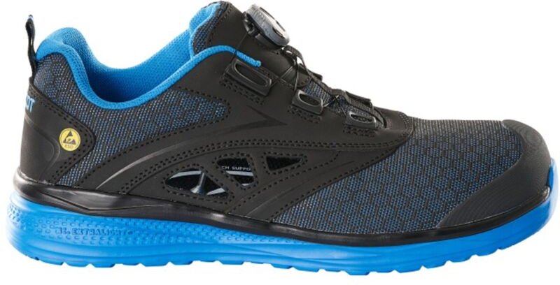 Sicherheitssandale S1P mit boa® Sicherheitssandale S1P Sicherheitsschuhe Gr. 1036, schwarz/kornblau - Mascot