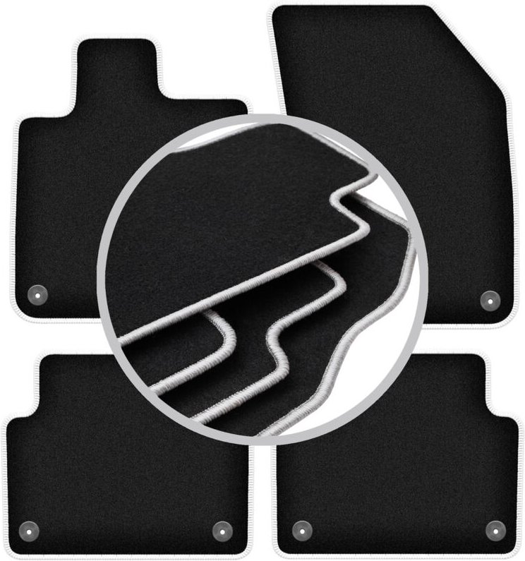 CARLUX-SILVER Autofußmatten für: Volvo S60 III Limousine (2019-)