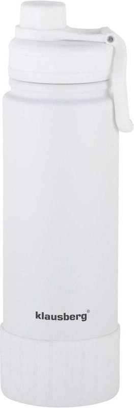 KLAUSBERG 720ml weiße Thermoflasche KB-7639