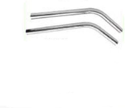 S-Rohre aus Chromstahl 50cm, 2 Stück, Ø38 Leman LEM502