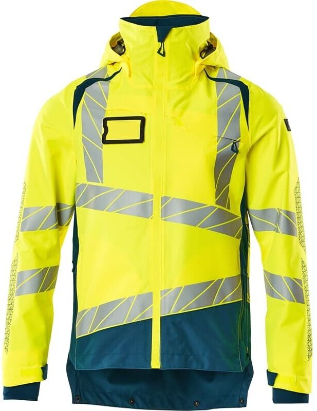 Hard Shell Jacke mit leichtem Futter Jacke 19301 Gr. 2XL, hi-vis gelb/dunkelpetroleum - Mascot