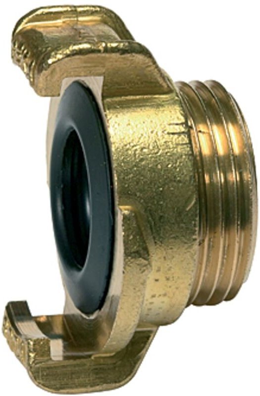 GEKA-Gewindestück, starr, Messing blank, g 1 1/4 ag - Riegler