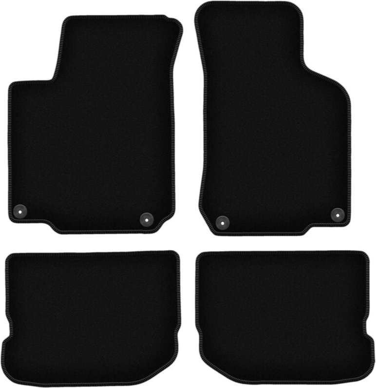 BASIC schwarze Veloursmatten für: Seat Leon I Fließheck (1999-2005)