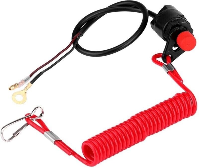 Thumbnail - Boot, Motorrad Außenborder Rasenmäher Not-Aus-Schalter Stop-Schalter W/Lanyard Cord