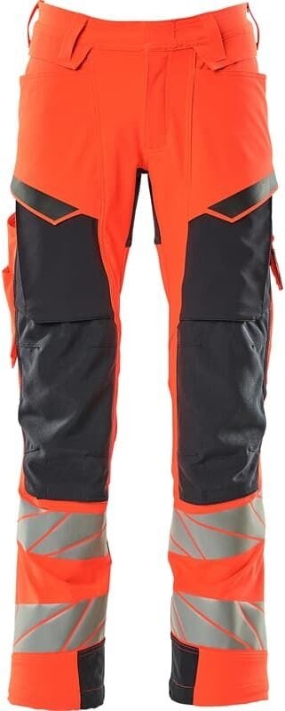 Thumbnail - Hose mit Knietaschen 19079-511-22210 Gr. 82C54 hi-vis rot/schwarzblau - Mascot