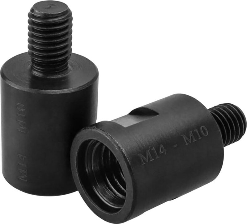 Csparkv - 2 Stück M10 Außengewinde auf M14 Innengewinde Adapter für Schleifer-Adapter, Winkelschleifer, Polierer, Gewind...