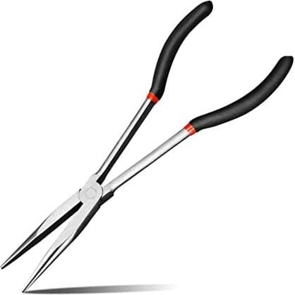 Extra lange, spitze, gerade Zange – Professionelles Zangen-Werkzeugset zum Angeln für Heimwerker, handgefertigte Reparat...