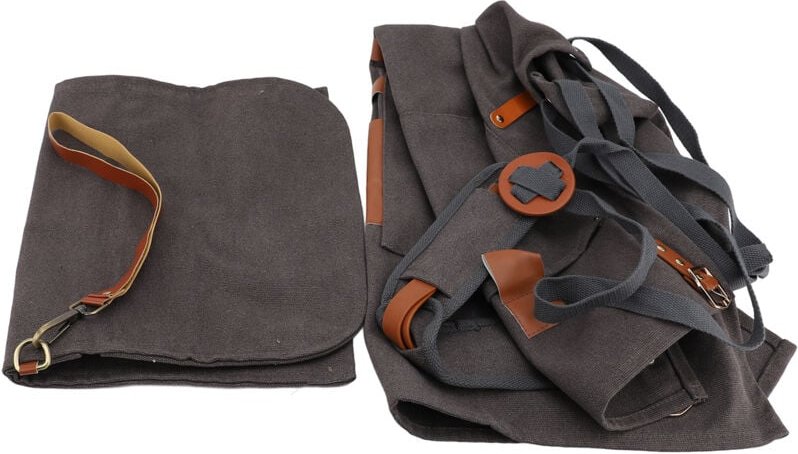 Canvas-Schürze, wasserdicht, ölbeständig, Kreuzfriseur, mehrere Taschen, verstellbare Arbeit für Holzbearbeitung, Friseu...