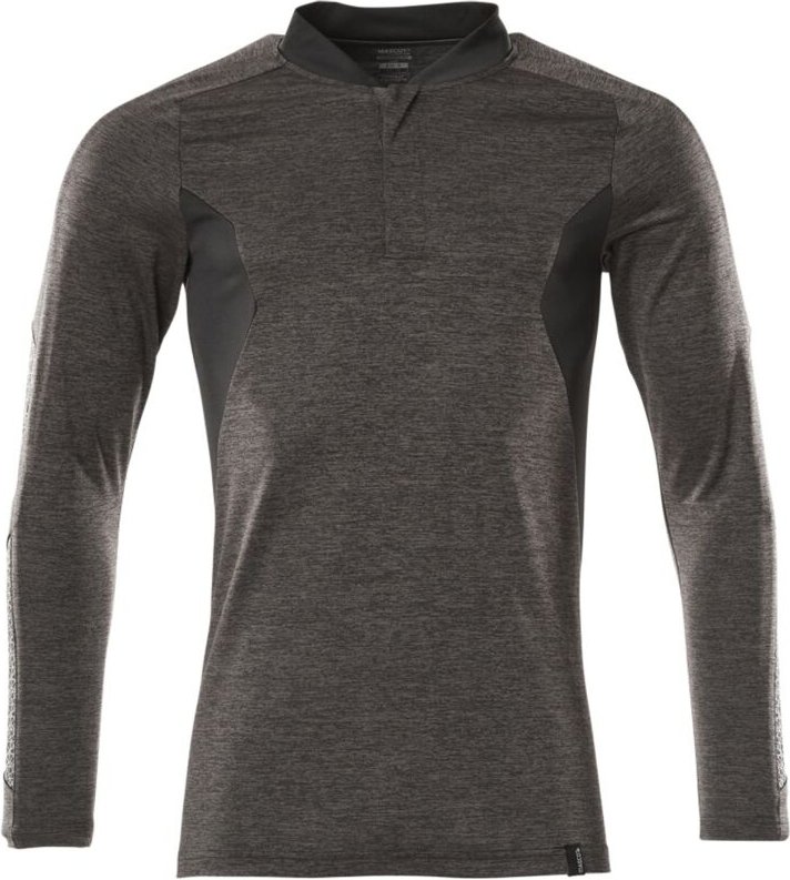 Accelerate Polo-Shirt, feuchtigkeitstransportierendes coolmax® pro, langarm, moderne Passform Gr. s dunkelanthrazit/schw...