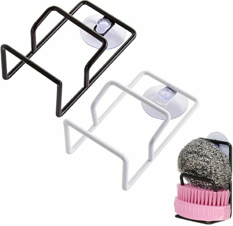 Thumbnail - Mumu - Pcs Küchenschwammhalter Saugnapf, Spülschwammhalter mit Saugnapf Wandmontage für Küche und Bad Schwammhalter, Sei...