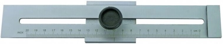 Streichmaß aus rostfreiem Stahl 250 mm