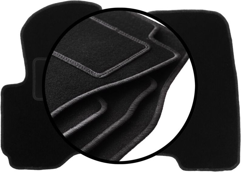 Komplettset Veloursmatten für: Mitsubishi Colt VII Fließheck (2004-2008)