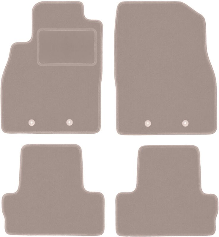 Beige Velours-Fußmatten für: Chevrolet Volt Fließheck (2012-2017)