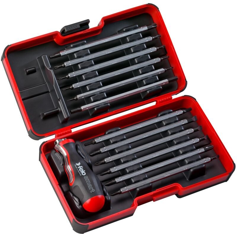 Smart EVO 13-teiliges Wechselstangenset. SL/PH/PZ/TORX®/Sechskant Felo 06081306