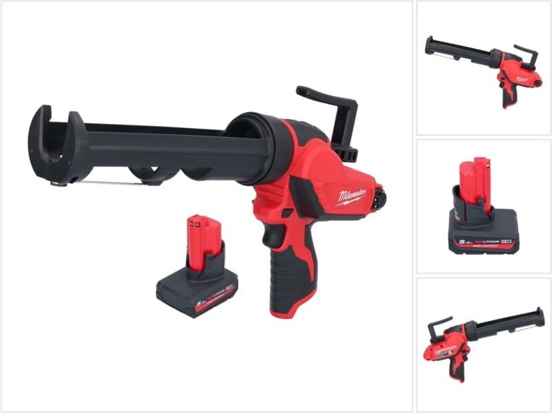 Thumbnail - M12 PCG/310-501 Akku Kartuschenpresse 12 v 310 ml + 1x Akku 5,0 Ah - ohne Ladegerät - Milwaukee